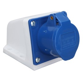 Industrial Plug, 3-Pin 16A/32A CEE Socket IP44 Waterproof Prevents Aging Industrial Connector for Industry Agriculture 220-380 V (16A)