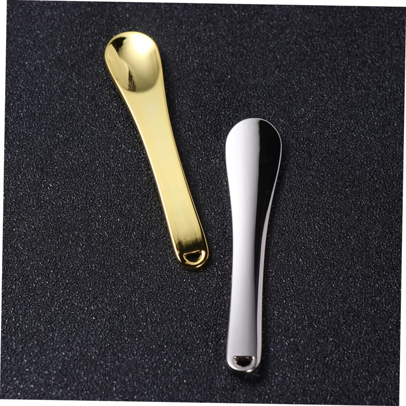 Ipetboom Makeup Spatula Set 4pcs Zinc Alloy Scoops Mini Spoons