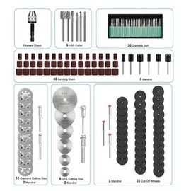 146 Pcs Universal Rotary Tool Accessories Kit Electric Grinder Sander Polisher Drill Parts Tool Set Combination