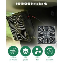 Replacement Fan and Lid/Door Switch Kit Fit for Masterbuilt Gravity Series 560/800/1050 XL Digital Charcoal Grills & Smokers