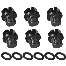UIKTSSL Pool Drain Plug, Pool Pump Parts, Swimming Pool Drain Plug, Drain Plug with Seals, Pack of 6