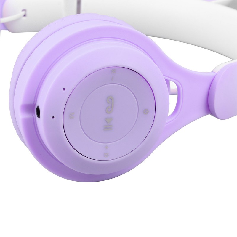 Rabbit Ear Headsets LED Light Headphones Cute Lightweight Adjustable Headband
