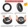 PaoWin 2 PCS 9.5x2.5-6.1 Solid Scooter Tires, 9.5x2.50 Off-Road Tire,