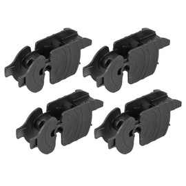 ACROPIX Universal Front Wiper Blade Arm Adapter Clip Type D - Pack of 4 Black