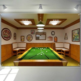 LATETOMT 6x4ft Pool Table Background for Photography Billiard Room Backdrop Snooker Game Background Party Decoration Boy Portrait Photo Background Props Banner LTMHBDJ158