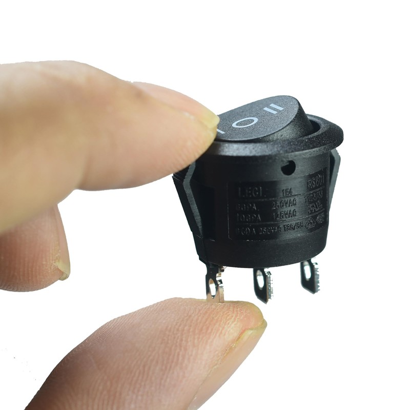 SPDT 3 Pins 3 Position ON/Off/ON Rocker Toggle Switch,3 Way