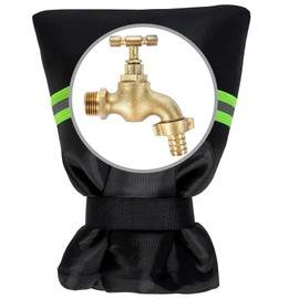 Outside Tap Covers for Winter Thickened Outdoor Garden Tap Cover Insulated Protector with Reflective Strip Waterproof Thermal Tap Jacket for Faucet Frost Freeze Protection (1Pcs, 25x18cm)
