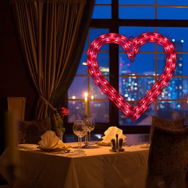 LAMPHOME 50L Valentine Lights Heart