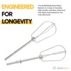 Seentech W10490648 Hand Mixer Beaters Replacement – Chrome-Plated Steel Attachments