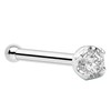 Body Candy Solid Platinum 1.5mm (0.015 cttw) Genuine Diamond Nose
