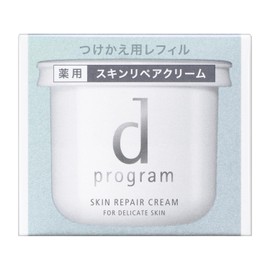 d Program [Quasi Drug] Skin Repair Cream (Refill) Cream / Eye Cream Unscented Refill, 1.6 oz (45 g), For Sensitive Skin