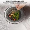 Pack of 3 Sink Strainer with Handle, 1 Piece Brush,