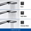 Duravit UV0652015010 Universal Shower Head, Chrome/White, wassersparend (MinusFlow), mit 3