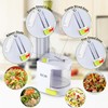 Spiralizer Vegetable Slicer (4-in-1 Rotating Blades) Heavy Duty Veggie Spiralizer