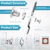 PAULINN 5/8 Inch Thumb Operated Offset Cam Lock Latch for
