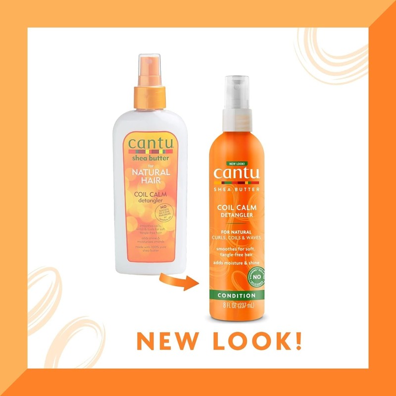 Cantu Coil Calm Detangler, 8 Fluid Ounce (Pack of 2)