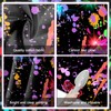 Avezano Neon Glow Abstract Graffiti Backdrop Paint Splatter Glow Party