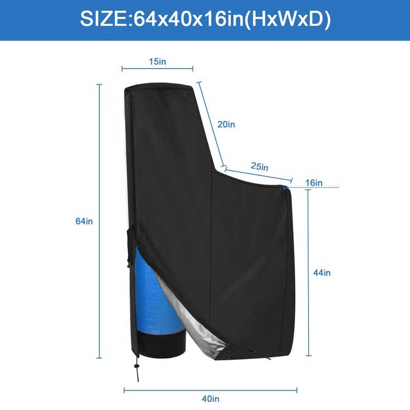 Water Softener Cover,Soft Water System Covers,Four-Season Universal Waterproof Protective Water