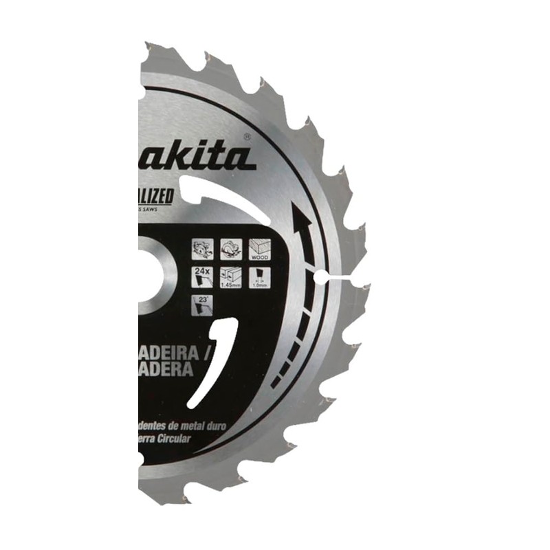 Makita B-61656 7-1/4" 24T Carbide-Tipped Max Efficiency Circular Saw Blade,