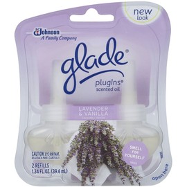 Glade Plugins Scented Oil, Lavender Vanilla Refill, Family Pack of 10