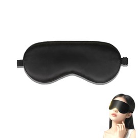 Mirhua Ultra Blackout Over 99% Blindfold Eye Mask for a Better Sleep and Sleep - Soft Texture, No Pressure, Unisex, Adjustable Length, Convenient for Travel (Black)