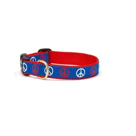 Up Country PCE-C-M Peace Dog Collar M Wide (1 Inch)