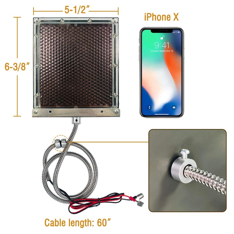 Highwild 12-Volt 1/8" Shaft Feeder Replacement Motor & 12-Volt Solar