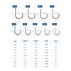 BLUEWING Bent Eye Offset Circle Hooks Fishing Hooks High Carbon