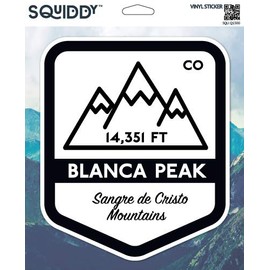 Squiddy Blanca Peak - Vinyl Sticker for Car, Laptop, Notebook (5" high)