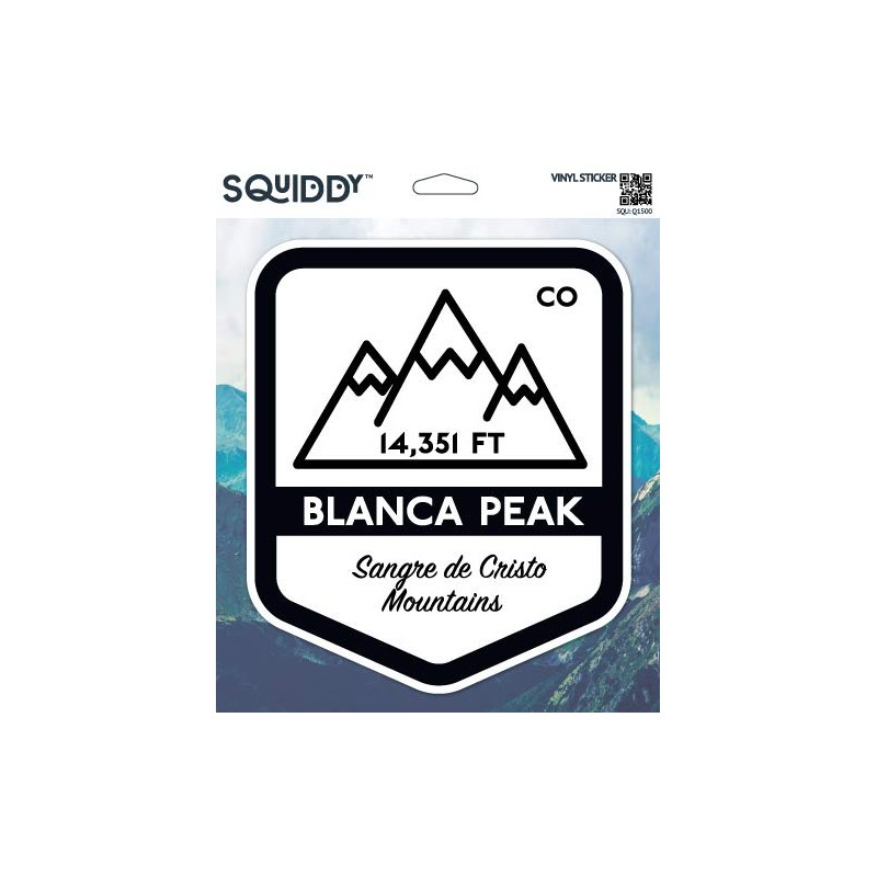 Squiddy Blanca Peak - Vinyl Sticker for Car, Laptop, Notebook