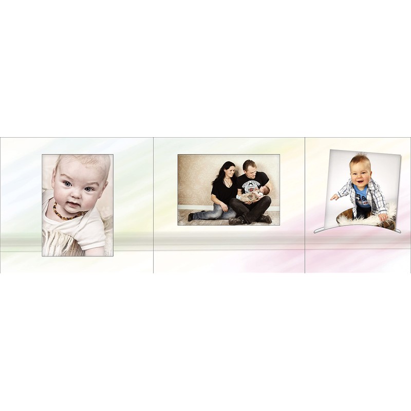 Pack of 1-100 pieces. Leporello Portrait Folder for 13 x