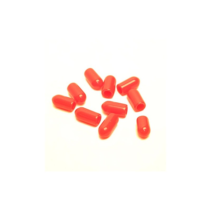 Racers Edge 1002R Red Antenna Caps (10) RCE1002R