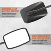 DREAMIZER Black 10mm Motorcycle Mirrors Universal Convex Rear View Side
