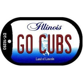 Smart Blonde Go Cubs Illinois Novelty Metal Dog Tag Necklace DT-10293