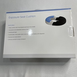 Bonmedico Black Mesh Exposure Seat Cushion Orthopedic Memory Foam Gel Pillow New