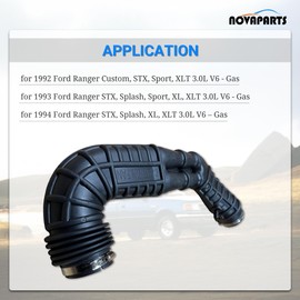 NOVAPARTS Air Intake Snorkel Inlet Outlet Duct Boot Hose F37Z-9B659-H for 1992 1993 1994 Ford Ranger 3.0L F37Z9B659H