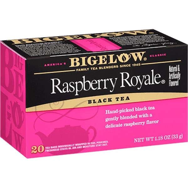 Bigelow Raspberry Royale Tea Bags - 20 ct (Pack of 2)