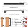 ROMATEE 10 Pack 7 Inch(177mm) Cabinet Pull Matte Black Kitchen