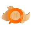 Tiny Dining Children's Bamboo Dinosaur Plate with Suction Cup -