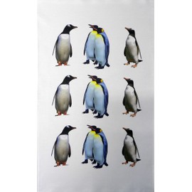Half a Donkey Colony of Penguins Large Cotton Tea Towel