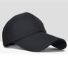 Kangqifen Men's Women's Long Brim Canvas Summer Baseball Cap (Black)