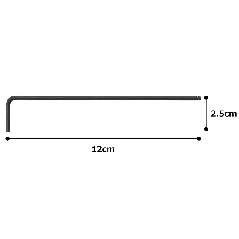 TONE BPL-2.5 Long Ball Point L Shape Wrench Double Side