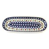 Polnische Keramik Schlank oval Baguette, Cracker, Olive Tablett; 27,9 x