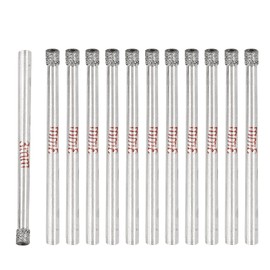 Luomorgo 12Pcs 3mm/1/8 inch Diamond Hole Saw - 1/5 inch Cutting Depth Diamond Drill Bits for Glass, Ceramic, Marble, Porcelain, Tile, Granite, Quartz, Gemstone