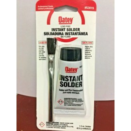 Oatey Lead Free Instant Solder Kit with Flux Brush 1.5 oz. Solder & Flux Combo