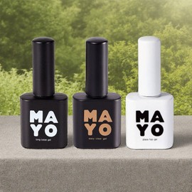 mayo base gel lip base mayo base + clear + top gel 3-piece set / mayo 베이스젤 립베이스 마요 베이스+클리어+탑젤 3종 세트 1개