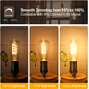 Tiadio 4-Pack Vintage LED Edison Bulbs 60W Equivalent- ST58/ST19 6W