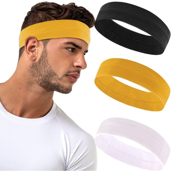 Headband, Men's, Women's, Headband (Sweatproof, Sweat Absorbent, Ensure Visibility), Stretchy,