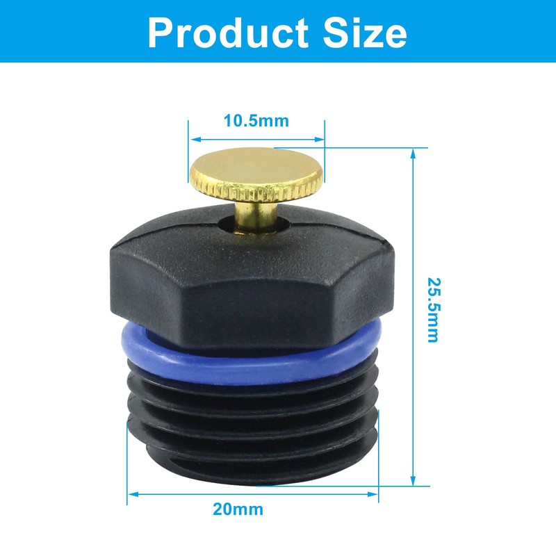 Zorveiio 20 Pcs Atomizing Sprinkler Heads, 1/2 Inch Adjustable Garden