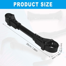 QOOWFEANIG 2Pcs Stroller Cart Connector Stroller for Twins Car Gadgets Universal Stroller Pushchair Connector Universal Stroller Connector Twin Stroller Connector Stroller Accessories Black